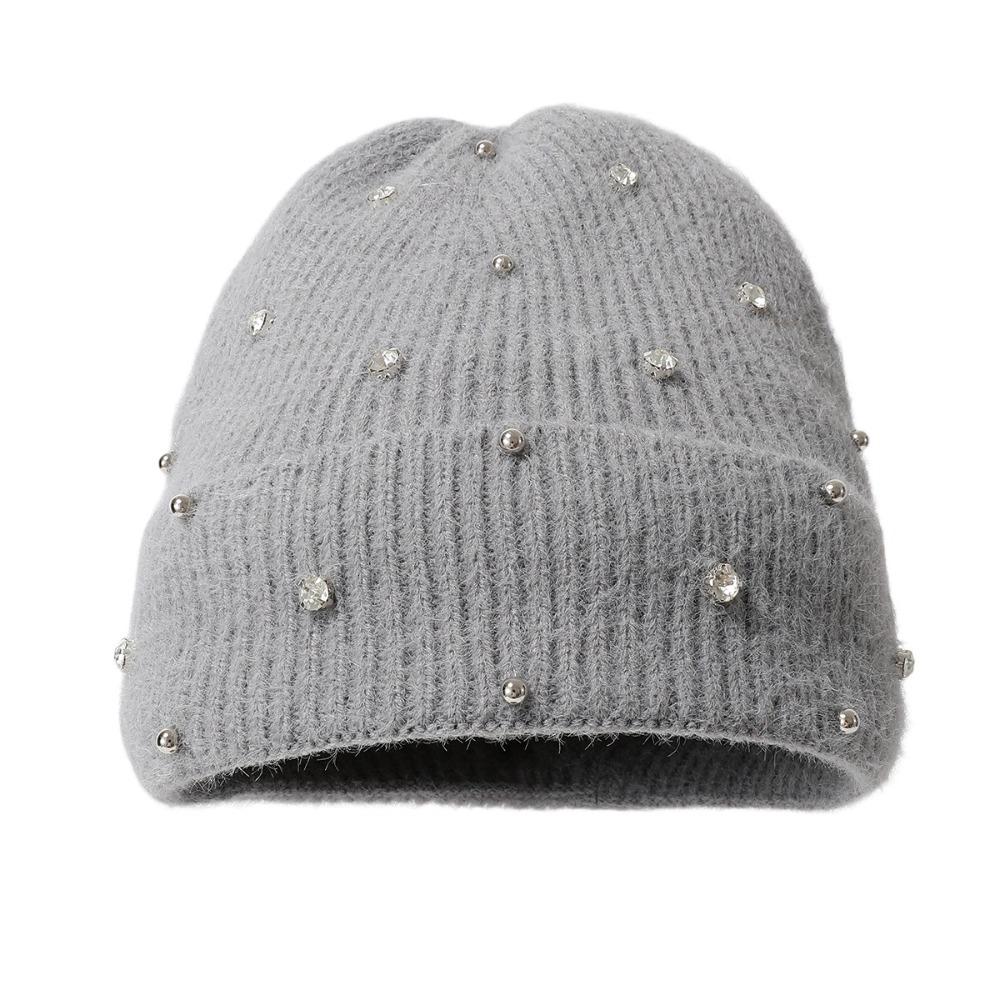 

Casual Skullies Cap Keep Warm Pullover Yarn Hat Outdoor Warm Bonnet Beaanies Autumn Winter сірий