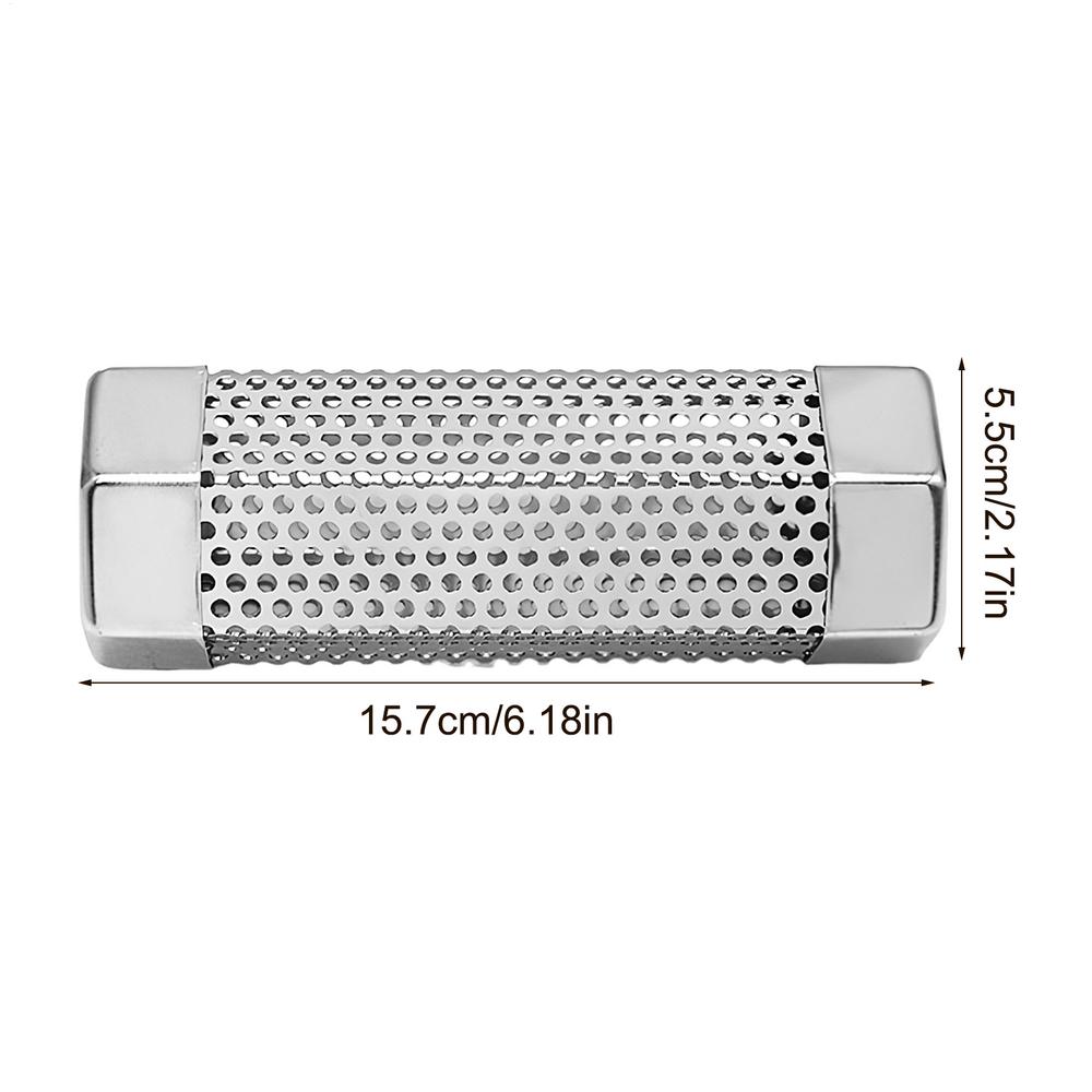 Pellet Smoker Tube 6in/7in Stainless Steel Grill Pipe Perforated Mesh Smoker Tube Filter Gadget Generator BBQ Accessories Tools