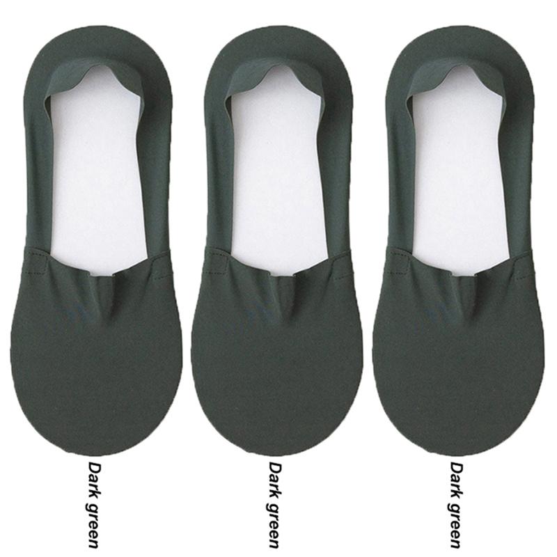 Mens Socks Fashion Summer Men Invisible No Show Socks Solid Color Casual Breathable Silicone Non-slip Low Cut Ankle Boat Socks