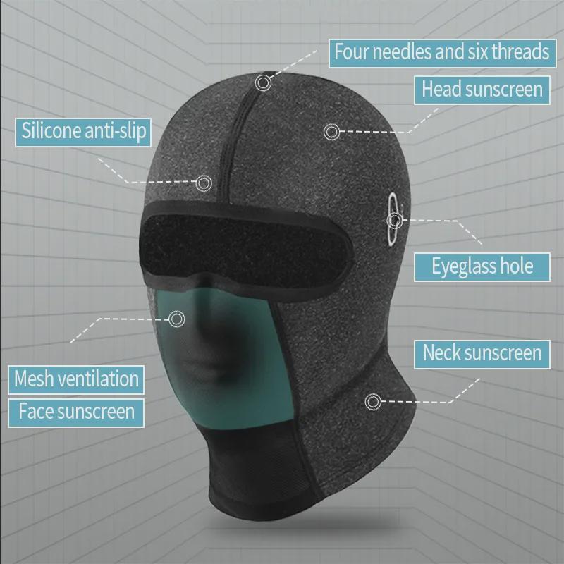 Unisex Sommer UV-Schutz Eis-Seide Motorrad Kopfbedeckung: Rutschfeste, winddichte, sonnenschützende Maske