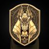 New Anubis Ring Egyptian God of Death Gold Plated Werewolf Ring Stylish Gothic Jewelry
