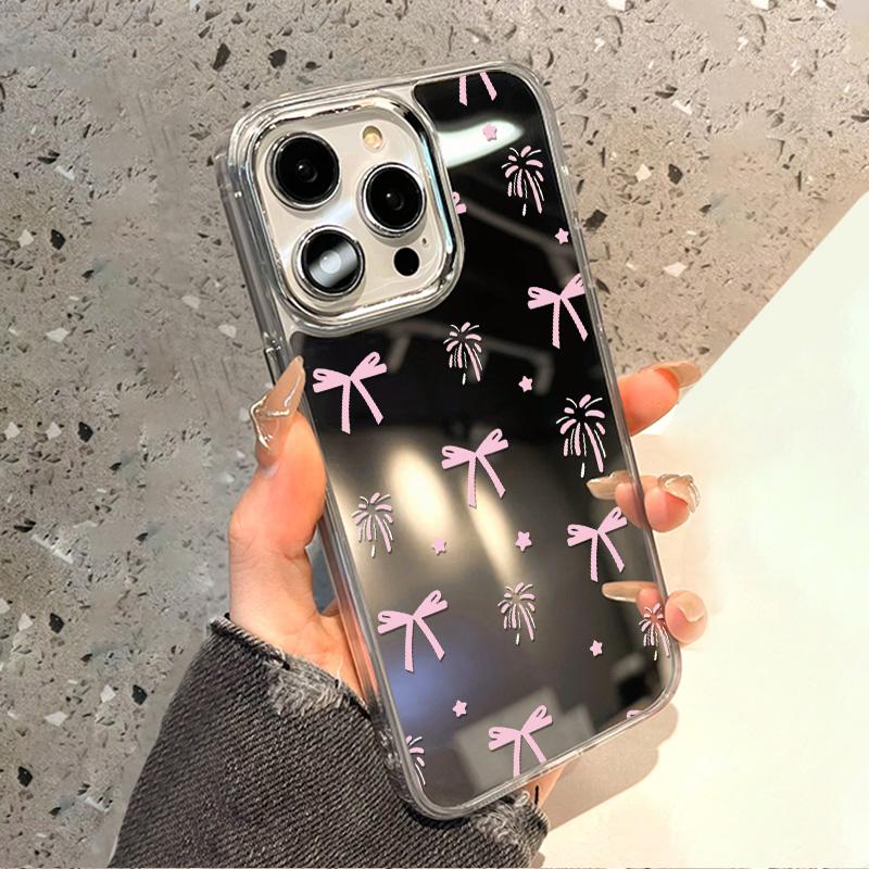 Many Styles Makeup Mirror Phone Case For IPhone 17 17E 16E 16 Pro Max 13 11 15 14 12 Air Cute Cat Painted Funda Coque Cover