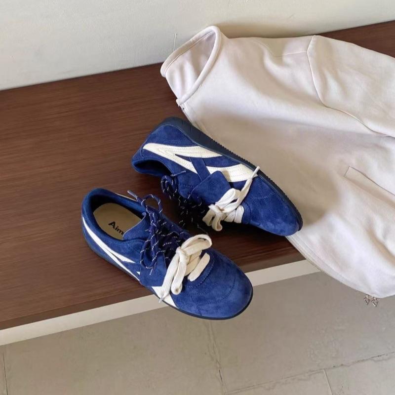 Pine cone shoes~ 2025 autumn new retro American German training shoes women's flat-bottomed casual sports Forrest Gump racing shoes