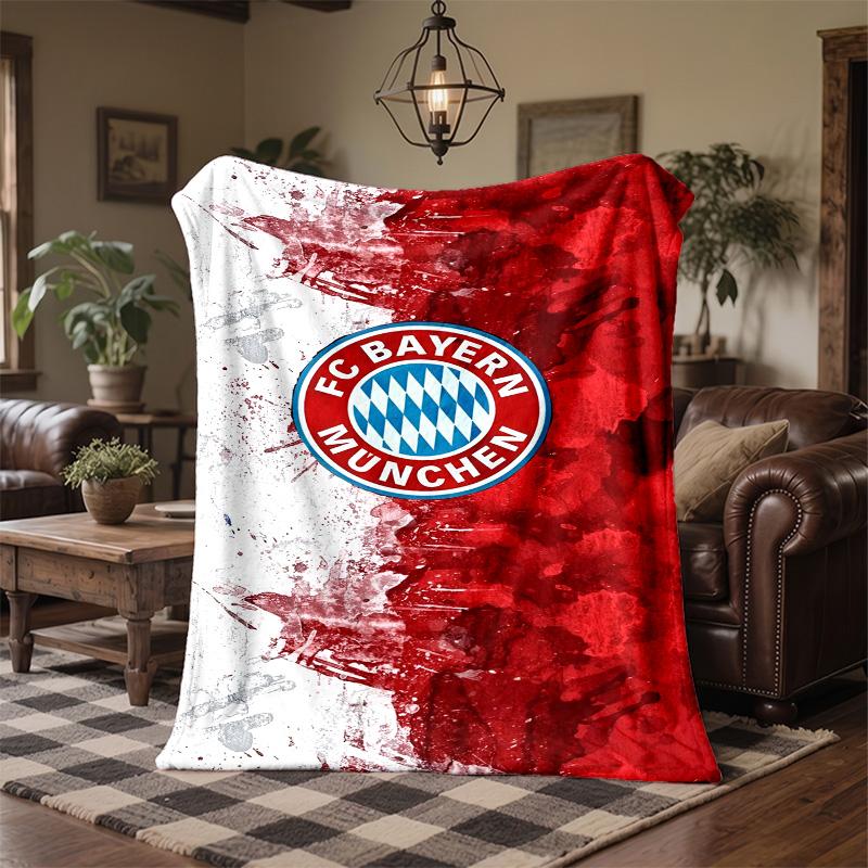 Bayern Munich Print Flannel Blanket Soft Warm Sofa Bed Throw Blanket For Home Office Bedroom