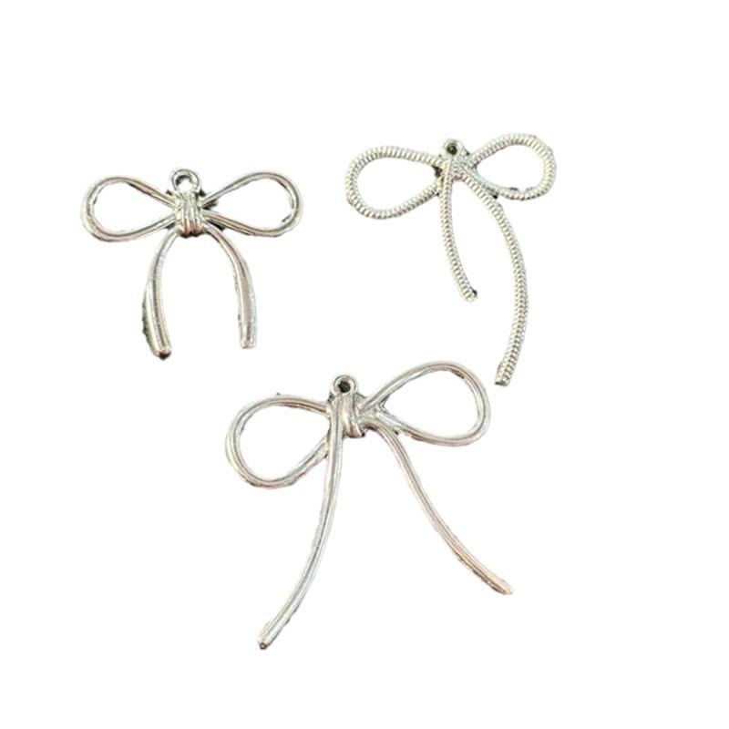 Trendy Bowknot Earrings & Pendants: Japanese & Korean Alloy Jewelry Charms