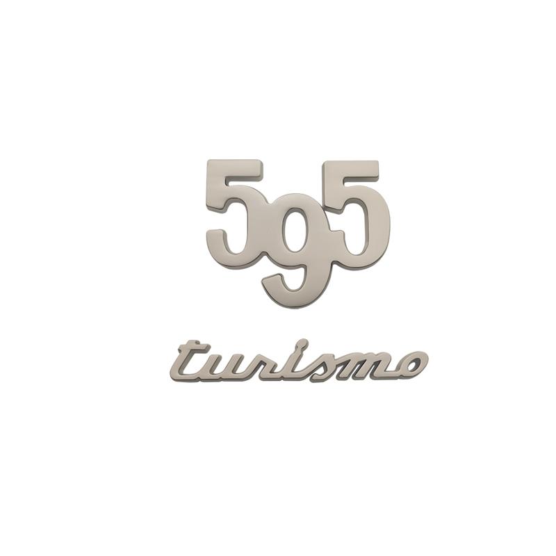 

Car Sticker Metal 595 Logo Emblem Badge Trunk Decal For Abarth 695 595 Turismo Competizione 70th Anniversary