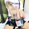Retro Poker Ring For Men Zinc Alloy Color Punk Gothic Rock Hiphop Open Ring Unisex Accessories Handmade Designer Zircon Lover Gift