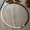 Emperor Stone Beaded Men's Collarbone Necklace: Stylish European & American Hip Hop Abacus Bead Chain