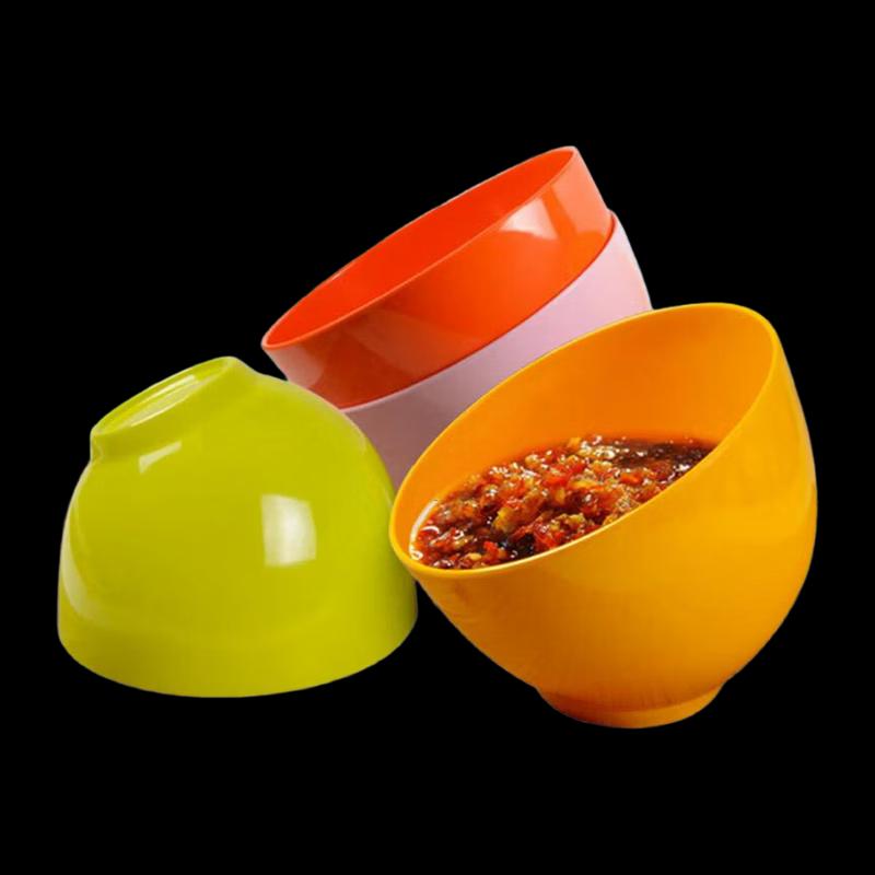 Slanted Ceramic Dipping Bowl