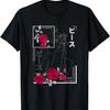 Japan Retro Minimalist Rose In Japanese Vaporwave Stylish T-Shirt