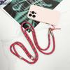 Length 160cm Phone Lanyard Adjustable Detachable Neck Cord Crossbody Strap Carabiner Pendant Card Key for iPhone 17 Pro Max 16