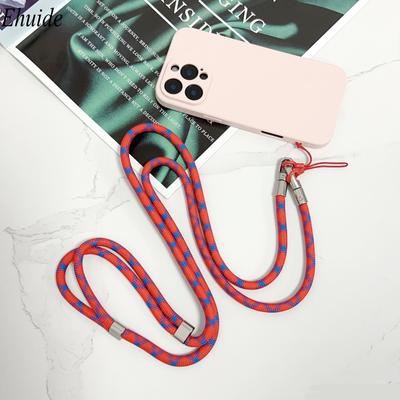 Length 160cm Phone Lanyard Adjustable Detachable Neck Cord Crossbody Strap Carabiner Pendant Card Key for iPhone 17 Pro Max 16