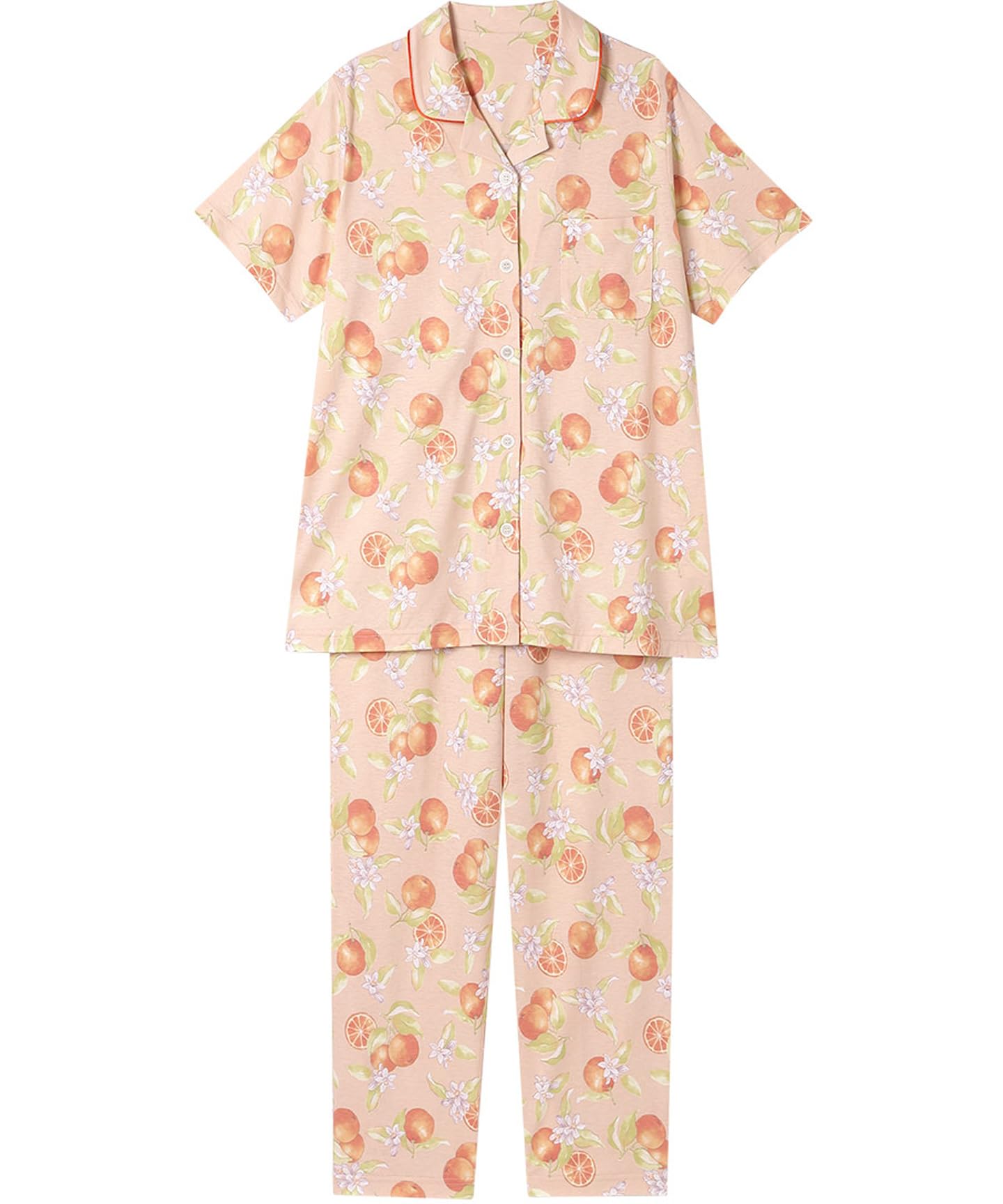 

Short Long Cotton Blend Jersey EP8077 Wing/Wacoal Women s Pajamas, 5/8 Sleeves, Sleeves, Pants, (Main Body), Fabric,