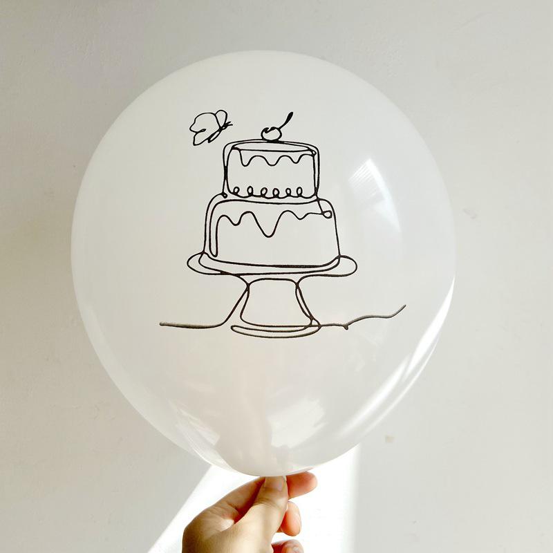 

Retro 10-inch Rocking Horse Cake Balloon for Birthday & 100-Day Celebration