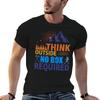 Think Outside No Box Required Tshirt Vintage T Shirts Funny Tshirt T Shirts For Unisex Cotton
