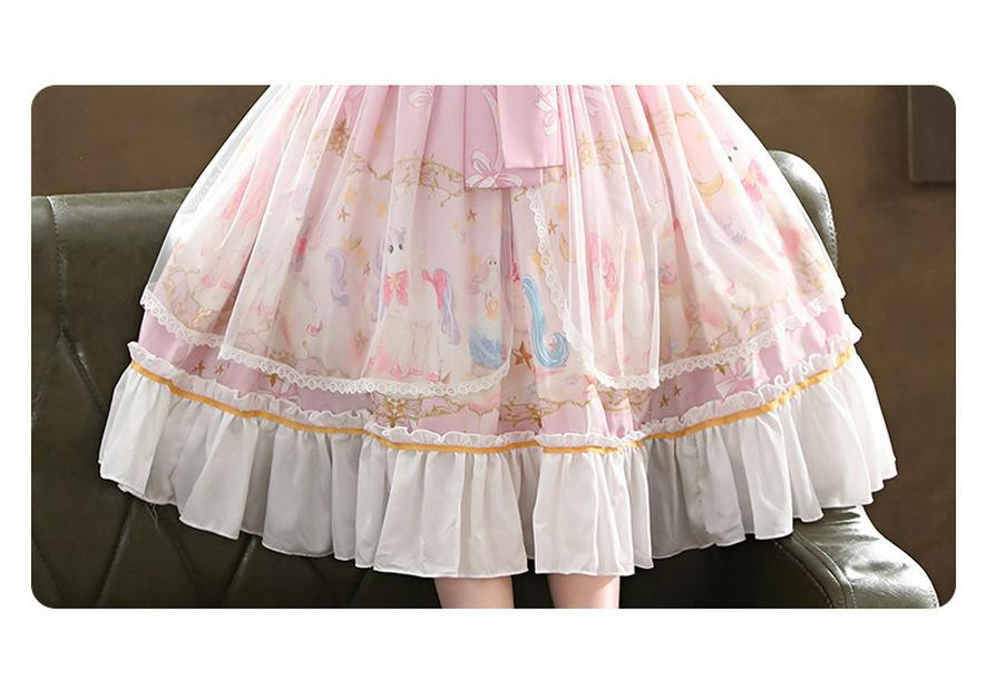 2026 New Lolita Princess Summer Short-Sleeve Stylish Girls' Dress