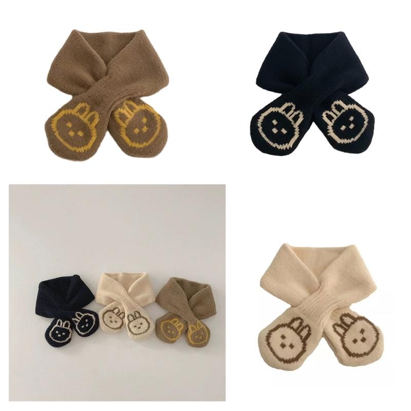 Einfarbiger Babyschal Kinder Nackenwärmer Herbst Winter Nackenbedeckung Winddichtes Halstuch für Jungen und Mädchen 6M bis 4J