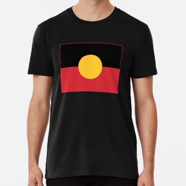 Aboriginal Flag #3 TShirt Made in Australia Unisex T-Shirt L