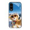 Kitty Luxury High-end PhoneCase Glass TPU PhoneCase for Samsung Galaxy S26 S25 S24 S23 S22 S21 FE,Ultra,Plus Dropresistant