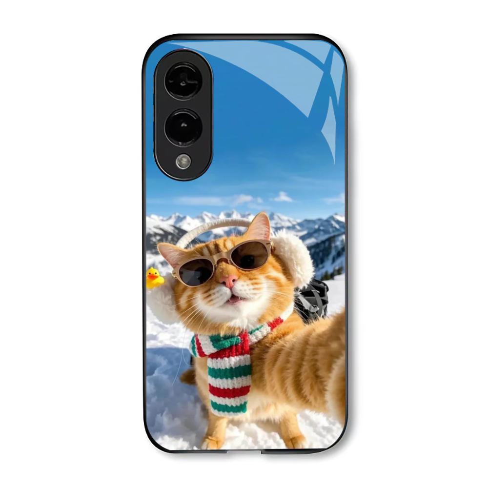 Kitty Luxury High-end PhoneCase Glass TPU PhoneCase for Samsung Galaxy S26 S25 S24 S23 S22 S21 FE,Ultra,Plus Dropresistant