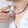 Kaiserinwitwe Lapislazuli & Perlenkette - Handgefertigter vielseitiger Schlüsselbein-Ketten Schmuck für Damen