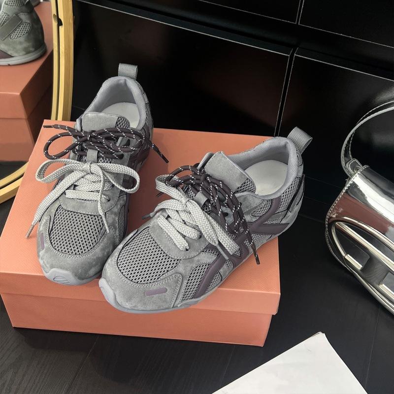 

Women s New Trendy All-purpose Sports Shoes with Breathable Soft Sole and Casual Platform Sole 40 сірий колір