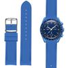 Korlexchi Watch Compatible with Omega and 20mm Watch Accessories Band, Silicone, Moonswatch, X, Swatch, Speedmaster, Unisex, Strap, Waterproof, Soft,