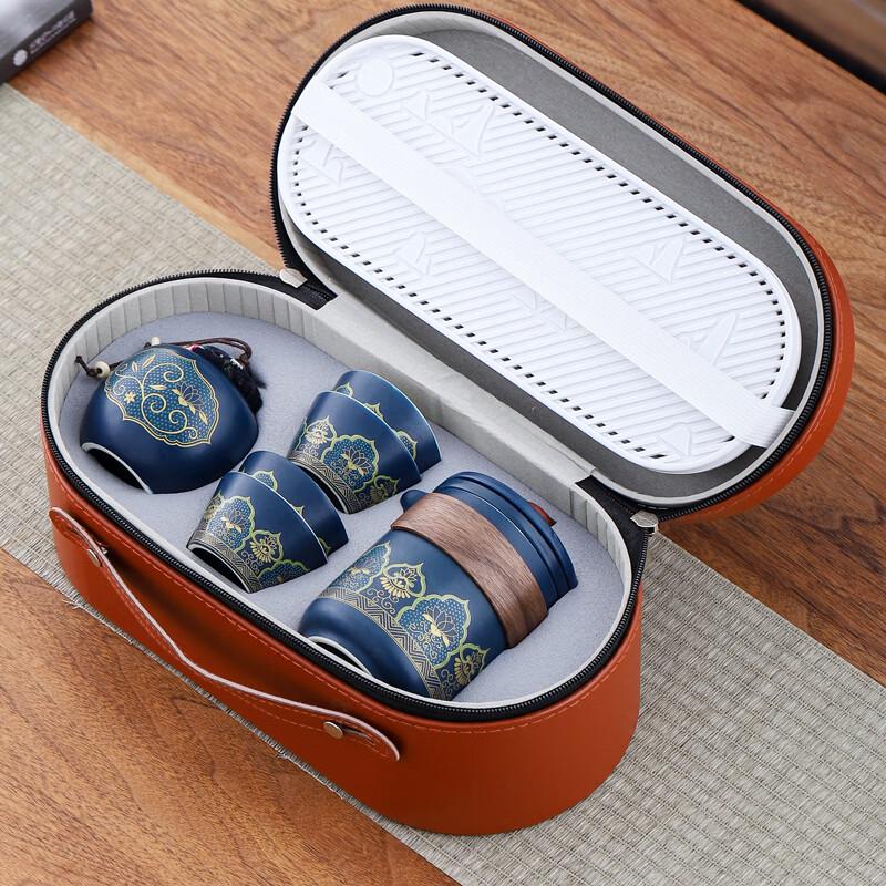 Qimingxuan Portable Kung Fu Ceramic Tea Set
