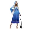 Costume Halloween Frozen Skirt Pattern Digital Print Flared Sleeve Dress Women