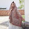 New Ethnic-style Faux Cashmere Scarf for Women, Vintage Winter Temperament, Double-sided Tassel Warm Neck Scarf, Shawl, Cape