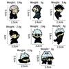 Jujutsu Kaisen Cute Character Alloy Brooch - Anime Badge for Clothing, Backpacks & Student Accessories.