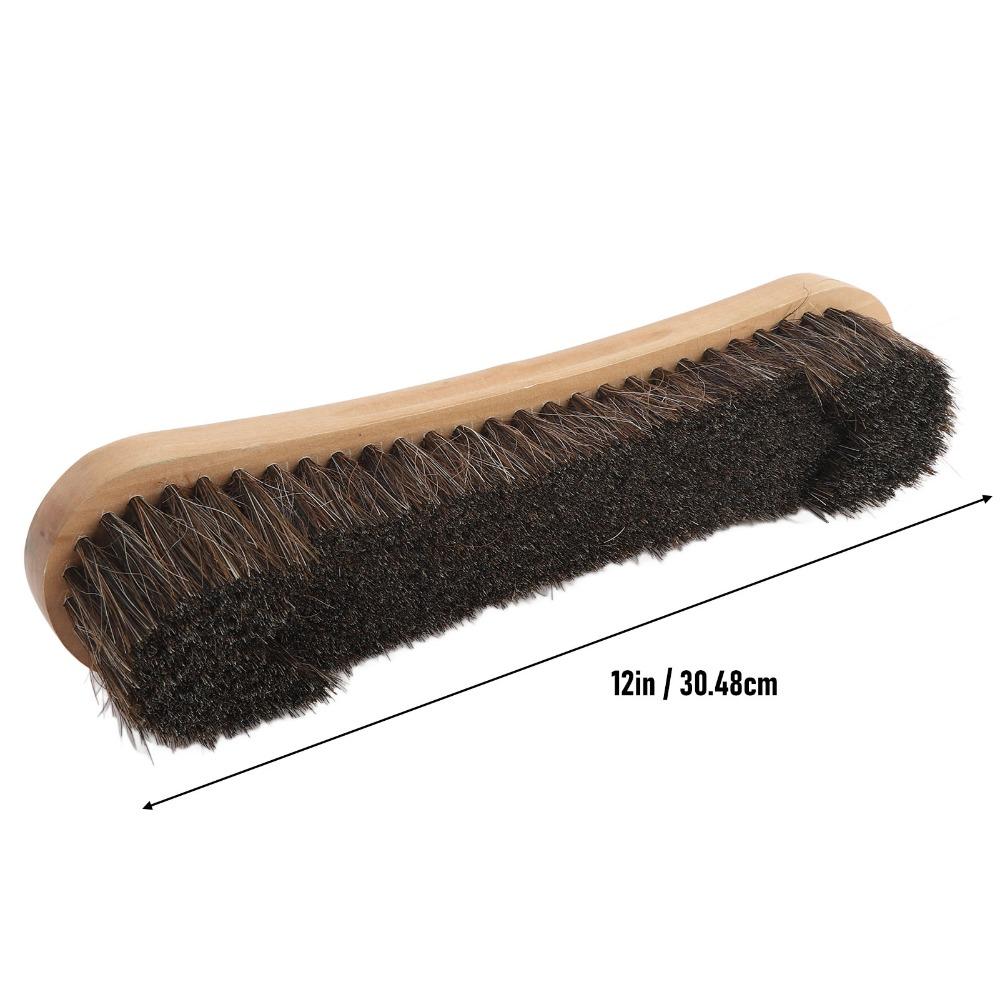 Solid Wood Pool Table Brush Soft Horsehair Pool Table Cleaner Billiard Table Brush Dusting
