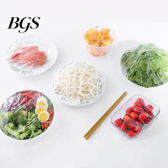 Food Storage Wraps 100Pcs Bowl Covers Good Sealing Large Opening Dust-proof Reusable Plastic Keep Freshness Food-grade Stretchable Packaging