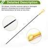 No.1691066J11 Engine Oil Dipstick for Suzuki Grand Vitara 2.7L V6 2006-2008 Yellow Oil Level Dip Stick Double Hole Indicator Plastic Metal 1 Pcs