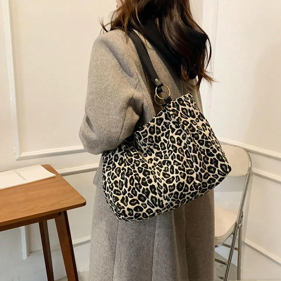 Street Style Single Shoulder Bag Y2k Women Handbags Fashion Leopard Tote Bag  Outdoor