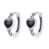 WOSTU HOT SALE 100% 925 Sterling Silver Twist Of Fate Pink Enamel Stud Earrings for Women Fine Jewelry Brincos Gift