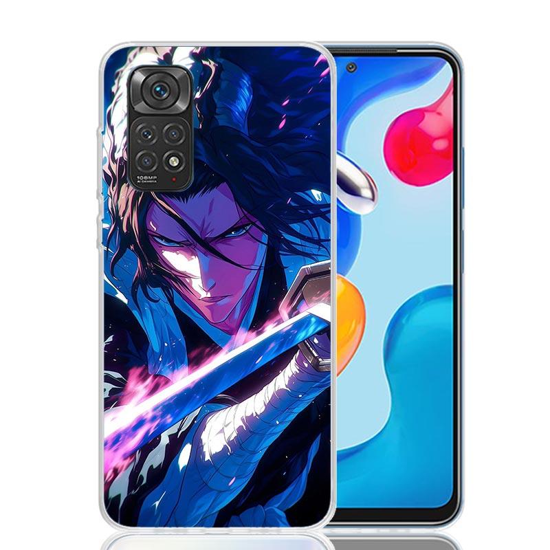 Bleach Kuchiki Byakuya Phone Case For Xiaomi Redmi Note 10 9 9S 8 8T 7 5 Mi 12T 11T 10T 9T 15 Pro 14 Ultra 12 11 Lite 11i 12X