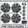 19Inch Wheel Hubcap for TESLA Model Y 2019-2024 4PCS Performance Replacement Hub Cap Automobile Wheel Full Rim Cover Accessories