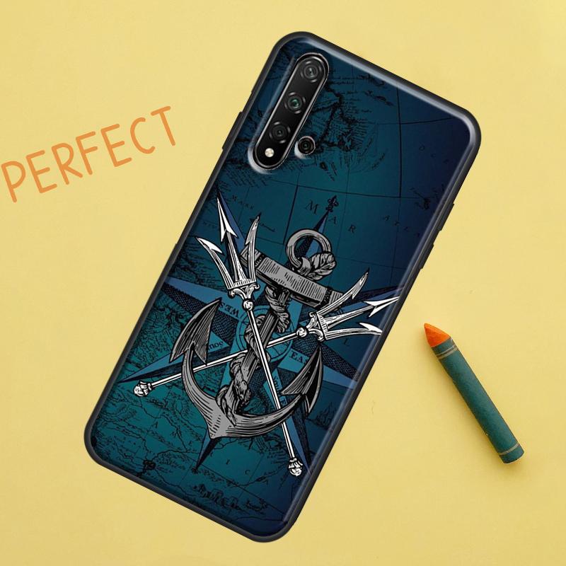 Anchor Sea Beach For Huawei Nova 5T 9 10 SE 7i 8i 11i 12i Y60 Y61 Y70 Y72 Y73 Y90 Y91 P20 P30 P40 Lite Case
