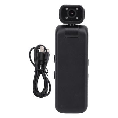 Portable Camcorder 2K HD 355 Degree Rotatable Wide Angle Lens Anti Shake Video Camera with Back Clamp