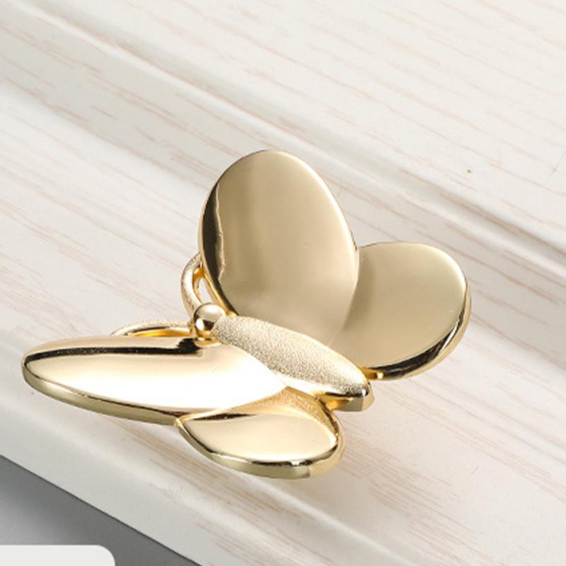 

1pc Furniture Hardware Butterfly Bee Door Pulls Wardrobe Pulls Cabinet Drawer Cabinet Door Handle Zinc Alloy Single Hole