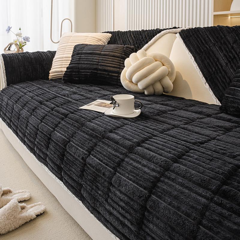 

Плюшевая подушка для дивана Новая утолщенная нескользящая подушка для сиденья Осень и зима Молочный флис Чехол для дивана Подушка для сиденья Ткань 70*70cm