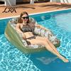 Aufblasbarer Pool-Schwimmstuhl für Erwachsene, Wassersofa mit Getränkehalter, Faltbarer aufblasbarer Schwimmsitz, Sommer Strand Schwimmzubehör