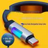 Seven-Color LED Data Cable - Fast PD Charging for Apple, Huawei, Samsung, Xiaomi