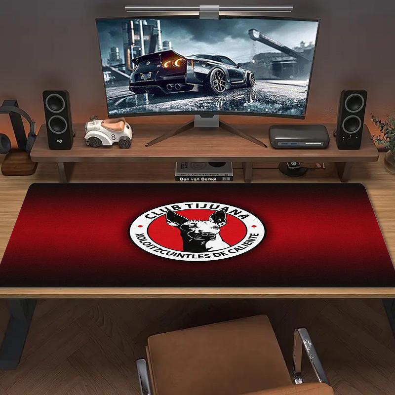 Tijuana Logo Color Mouse Pad Large Gaming Table Cushion Non-slip Laptop Tablet Big Mousepad XXL Mat Mini PC Playmat With Lock edge
