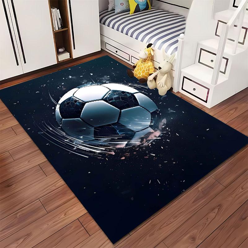 Exploding Soccer Ball Design Suitable As a Non-slip Mat for the Living Room or Bedroom Sofa