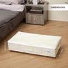 Foldable Wheeled Under-Bed Storage Box: Dustproof Container for Clothes & Sundries