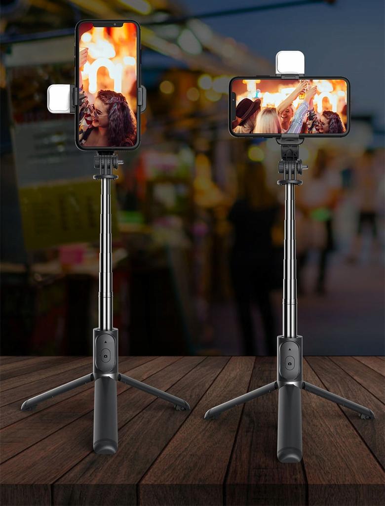Selfie Stick Phone Stick Tripod LED Tripod + Remote Control