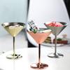 Stainless Steel Wine Glass Cocktail Goblet Red Wine Martini Creative Metal Wine Glass Champagne Cup Cocktail Accessories