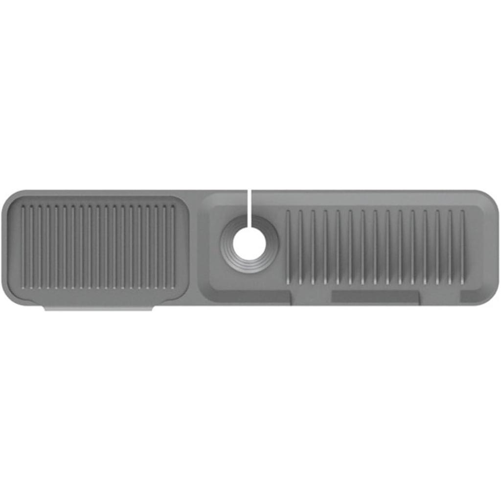 Faucet Guard & Draining Mat, Kitchen Sink Splash Guard, Silicone Draining Mat Faucet Handle Drip Catcher Tray for Kitchen Sink, Dish Soap Dispenser